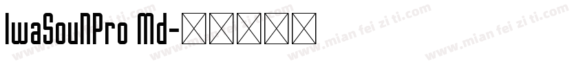 IwaSouNPro Md字体转换